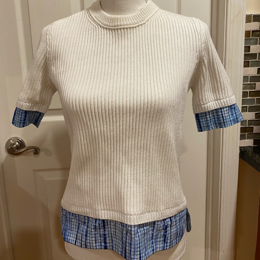 NWT Tory Burch preppy knit top size S MSRP $250